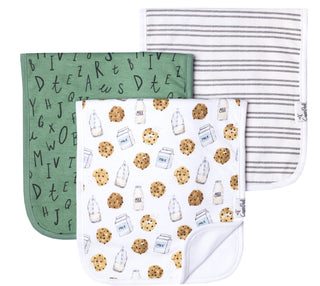 Copper Pearl Chip Premium Burp Cloth Set, Copper Pearl, Burp Cloth Set, Burp Cloths, Copper Pearl Burp Cloth Set, Copper Pearl Chip, Copper Pearl Chip Premium Burp Cloth Set, Milk and Cookies