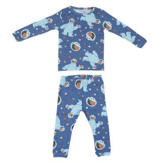Copper Pearl Cookie Monster 2pc L/S Pajama Set, Copper Pearl, Cookie Monster, Copper Pearl Pajama Set, Copper Pearl Sesame Street, Pajama, Pajamas, Sesame Street, Sesame Street Pajama, Pajama