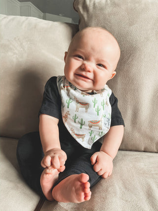 Copper Pearl Cusco Bandana Bib Set, Copper Pearl, Baby Shower, Baby Shower Gift, Bandana Bib Set, Bandana Bibs, Bandanna Bibs, Cactus, cf-type-bib-set, cf-vendor-copper-pearl, Copper Pearl, C