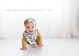 Copper Pearl Dot Bandana Bib Set, Copper Pearl, Baby Shower, Baby Shower Gift, Bandana Bib Set, Bandana Bibs, Bandanna Bibs, Butterflies, Butterfly, Copper Pearl, Copper Pearl Bandanna Bibs, 