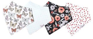 Copper Pearl Dot Bandana Bib Set, Copper Pearl, Baby Shower, Baby Shower Gift, Bandana Bib Set, Bandana Bibs, Bandanna Bibs, Butterflies, Butterfly, Copper Pearl, Copper Pearl Bandanna Bibs, 