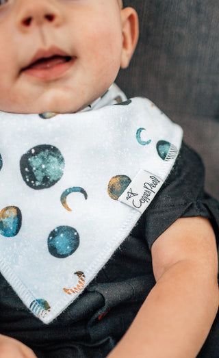 Copper Pearl Galaxy Bandana Bib Set, Copper Pearl, Baby Shower, Baby Shower Gift, Bandana Bib Set, Bandana Bibs, Bandanna Bibs, cf-type-bib-set, cf-vendor-copper-pearl, Copper Pearl, Copper P