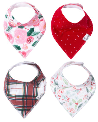 Copper Pearl Holly Bandana Bib Set, Copper Pearl, All Things Holiday, Baby Shower, Baby Shower Gift, Bandana Bib Set, Bandana Bibs, Bandanna Bibs, Christmas, Christmas Bibs, Copper Pearl, Cop