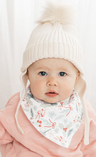 Copper Pearl Holly Bandana Bib Set, Copper Pearl, All Things Holiday, Baby Shower, Baby Shower Gift, Bandana Bib Set, Bandana Bibs, Bandanna Bibs, Christmas, Christmas Bibs, Copper Pearl, Cop