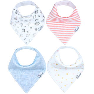 Copper Pearl Isla Bandana Bib Set, Copper Pearl, Baby Shower, Baby Shower Gift, Bandana Bib Set, Bandana Bibs, Bandanna Bibs, Copper Pearl, Copper Pearl Bandanna Bibs, Copper Pearl Bib Set, C