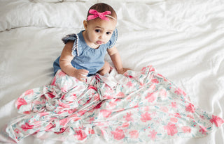 Copper Pearl June Swaddle Blanket, Copper Pearl, Copper Pearl, Copper Pearl Floral, Copper Pearl June, Copper Pearl June Swaddle Blanket, Copper Pearl Swaddling Blanket, Knit Swaddle Blanket,