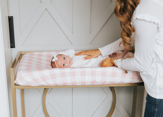 Copper Pearl London Diaper Changing Pad Cover, Copper Pearl, Changing Pad Cover, Copper Pearl Diaper Changing Pad Cover, Copper Pearl Diaper Pad Cover, Copper PEarl Gingham, Copper Pearl Lond