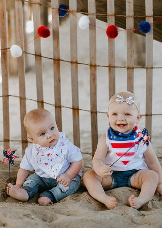Copper Pearl Patriot Bandana Bib Set, Copper Pearl, 4th of July, American Flag Bib, Bib Set, Bibs, Copper Pearl, Copper Pearl Baby Bibs, Copper Pearl Bandanna Bibs, Copper Pearl Bib Set, Copp