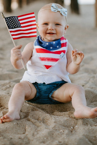 Copper Pearl Patriot Bandana Bib Set, Copper Pearl, 4th of July, American Flag Bib, Bib Set, Bibs, Copper Pearl, Copper Pearl Baby Bibs, Copper Pearl Bandanna Bibs, Copper Pearl Bib Set, Copp