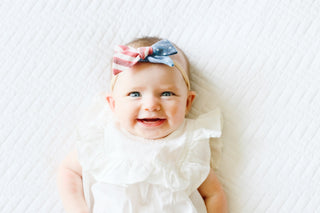 Copper Pearl Patriot Classic Nylon Bow Headband, Copper Pearl, 4th of July, 4th of July Headband, Copper Pearl, Copper Pearl Bow, Copper Pearl Classic Nylon Bow Headband, Copper PEarl Flag, C