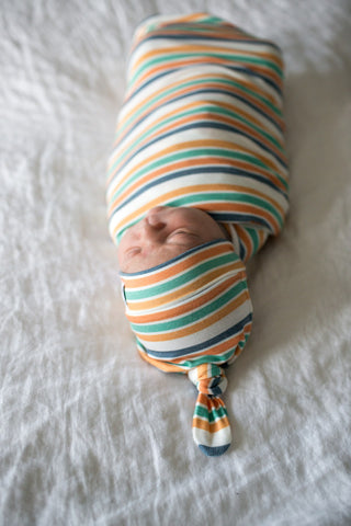 Copper Pearl Retro Knit Swaddle Blanket, Copper Pearl, Copper Pearl, Copper Pearl Retro, Copper Pearl Retro Knit Swaddle Blanket, Copper Pearl Retro Stripe, Copper Pearl Swaddle, Copper Pearl