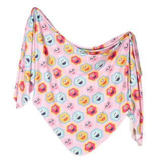 Copper Pearl Sesame Street Abby and Pals Knit Swaddle Blanket, Copper Pearl, Abby and Pals, cf-type-swaddling-blanket, cf-vendor-copper-pearl, Copper Pearl, Copper Pearl Sesame Street, Copper