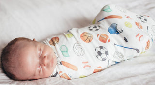 Copper Pearl Varsity Swaddle Blanket, Copper Pearl, Copper Pearl, Copper Pearl Swaddling Blanket, Copper Pearl Varsity, Knit Swaddle Blanket, Sport, Sports, Swaddling Blanket, Varsity, Swaddl