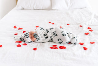 Copper Pearl XOXO Knit Swaddle Blanket, Copper Pearl, Copper Pearl, Copper Pearl Swaddling Blanket, Copper Pearl XOXO, Copper Pearl XOXO Knit Swaddle Blanket, Knit Swaddle Blanket, Swaddling 