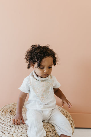 Copper Pearl Zara Bandana Bib Set, Copper Pearl, Baby Shower, Baby Shower Gift, Bandana Bib Set, Bandana Bibs, Bandanna Bibs, cf-type-bib-set, cf-vendor-copper-pearl, Copper Pearl, Copper Pea