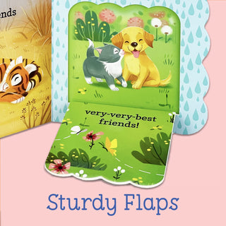 Babies Love Friendship Lift A Flap Board Book, Cottage Door Press, Babies Love Friendship Lift A Flap Board Book, Board Book, Cottage Door Press, EB Baby, EB Boy, EB Boys, EB Girls, Lift a Fl