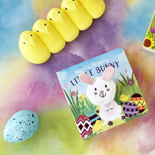 Hippity Hoppity Little Bunny Puppet Board Book, Cottage Door Press, Board Book, Cottage Door Press, Easter, EB Baby, EB Boy, EB Boys, EB Girls, Finger Puppet Book, Hippity Hoppity Little Bunn