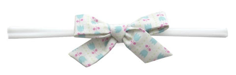 Baby Bling Blue Tulip Cotton Bow Skinny Headband, Baby Bling, Baby Bling, Baby Bling Bows, Baby Bling Headband, Baby Bling Headbands, Baby Bling Skinny, Baby Bling Skinny Headband, CM22, fabr