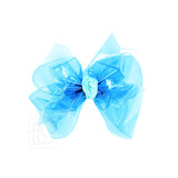 Huge Waterproof Double Knot Hair Bow on Clippie, Beyond Creations, Alligator Clip Hair Bow, Beyond Creations, Bow, cf-size-apple-green, cf-size-aqua, cf-size-aquamarine, cf-size-black, cf-siz
