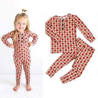 Gigi and Max Francis Ruffle 2pc Pajama Set, Gigi and Max, 2pc Pajama Set, All Things Holiday, Bamboo Pajama, cf-size-24-months, cf-type-pajamas, cf-vendor-gigi-and-max, Christmas, Christmas P
