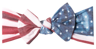 Copper Pearl Patriot Knit Headband Bow, Copper Pearl, 4th of July, 4th of July Headband, Copper Pearl, Copper Pearl Bow, Copper PEarl Flag, Copper Pearl Flag Headband Bow, Copper Pearl Headba