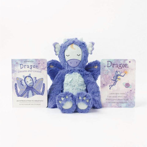 Slumberkins Celestial Blue Dragon Kin - Creativity, Slumberkins, cf-type-toys, cf-vendor-slumberkins, Creativity, Dragon, Gratitude, Plush Toy, Slumberkins, Stress Relief, Stuffed Animal, Toy