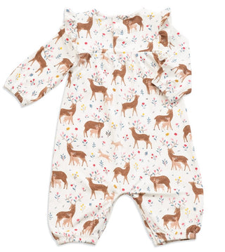 Angel Dear Little Deer Bamboo Ruffle Sleeve Romper, Angel Dear, angel Dear, Angel Dear Little Deer, Angel Dear Little Deer Ruffle Sleeve Romper, Angel Dear Romper, Angel Dear Ruffle Sleeve Ro