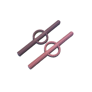 Three Hearts Teething Tube Set - Mauve / Dusty Rose, Three Hearts, Teether, Teething Tube Set, Three Hearts, Three Hearts Modern Teething Accessories, three hearts teething, Three Hearts Teet