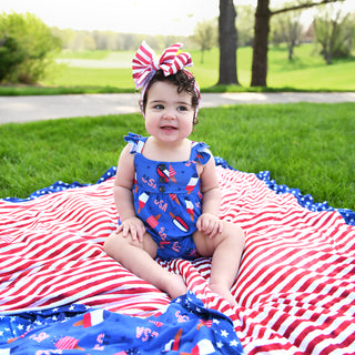 Gigi and Max Legend Bubble Romper, Gigi and Max, 4th of July, bubble romper, CM22, Gigi & Max, Gigi & Max 4th of July, Gigi & Max Bubble, Gigi & Max Legend, Gigi & Max Patriotic, Gigi and Max