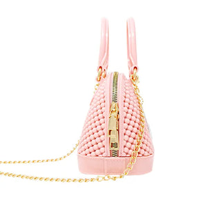 Zomi Gems Jelly Bead Bowling Bag - Pink, Zomi Gems, Handbag, Jelly Bead Bowling Bag, pink, Purse, Tiny Treats, Zomi Gems, Zomi Gems Handbag, Zomi Gems Purse, Handbags - Basically Bows & Bowti
