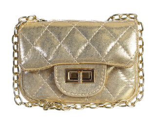 Dear Ellie Mini Metallic Handbag - Gold, Dear Ellie, cf-type-handbag, cf-vendor-dear-ellie, Dear Ellie, Dear Ellie Gold, Dear Ellie Handbag, Dear Ellie Metallic Handbag, Dear Ellie Purse, Han