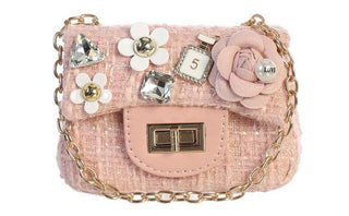 Dear Ellie Mini Tweed Handbag - Pink, Dear Ellie, Dear Ellie, Dear Ellie Handbag, Dear Ellie Mini Tweed Handbag, Dear Ellie Pink Mini Tweed Handbag, Dear Ellie Purse, Dear Ellie Tweed Handbag