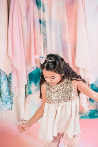 Perfect Starry Tulle Party Hat with Headband - Blush, Dear Ellie, Birthday Gifts, Birthday Girl, Birthday Hat, Birthday Hat Headband, Birthday Headband, Birthday Headbands, Dear Ellie, Dear E