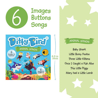 Ditty Bird Animal Songs Sound Board Book, Ditty Bird, Animal Songs, Board Book, Book, Books, Books for Children, cf-type-books, cf-vendor-ditty-bird, Children's Book, Ditty Bird, Books - Basi