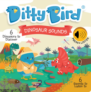 Ditty Bird Dinosaur Sounds Board Book, Ditty Bird, Board Book, Book, Books, Books for Children, cf-type-books, cf-vendor-ditty-bird, Children's Book, Dinosaur, Dinosaur Book, Dinosaurs, Ditty