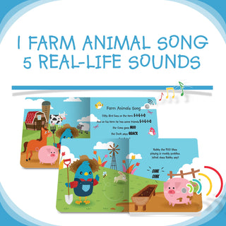 Ditty Bird Farm Animals Sound Board Book, Ditty Bird, Board Book, Book, Books, Books for Children, cf-type-books, cf-vendor-ditty-bird, Children's Book, Ditty Bird, Farm Animals, Books - Basi