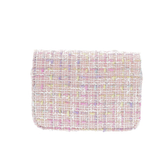 Doe A Dear Pink Boucle Bow Front Cross Body Handbag, Doe a Dear, Accessory, Doe a Dear, Doe a Dear Handbag, Doe A Dear Pink Boucle Bow Handbag, Doe A Dear Purse, Handbag, Little Girl Handbag,