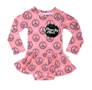 Dream Big Little Co Christmas Peace Dream Onesie Dress, Dream Big Little Co, All Things Holiday, cf-size-12-18-months, cf-size-3-6-months, cf-type-dresses, cf-vendor-dream-big-little-co, Chri