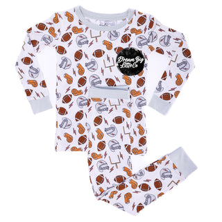Dream Big Little Co Electric Touchdownz L/S Dream Set, Dream Big Little Co, cf-size-3t, cf-size-4t, cf-type-pajamas, cf-vendor-dream-big-little-co, DBLC, Dream Big Little Co, Dream Big Little