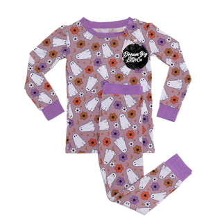 Dream Big Little Co Groovy Ghost L/S Dream Set, Dream Big Little Co, DBLC, Dream Big Little Co, Dream Big Little Co Groovy Ghost, Dream Big Little Co Halloween, Dream Big Little Co L/S Pajama