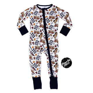 Dream Big Little Co Loads of Dreamz Dream Romper, Dream Big Little Co, Construction, DBLC, Dream Big Little Co, Dream Big Little Co Romper, JAN23, Loads of Dreamz, Pajamas - Basically Bows & 