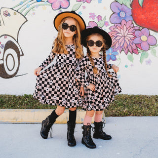 Dream Big Little Co Retro Daisy Checks Dream Ruffle Dress, Dream Big Little Co, DBLC, Dream Big Little Co, Dream Big Little Co Dream Ruffle Dress, Dress, Dresses, Retro Daisy Checks, Dresses 