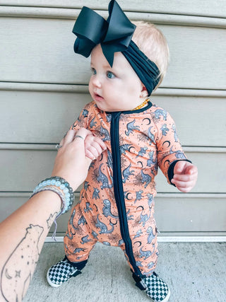 Dream Big Little Co RIP Rawr Dream Romper, Dream Big Little Co, cf-size-0-3-months, cf-size-18-24-months, cf-size-3-6-months, cf-type-pajamas, cf-vendor-dream-big-little-co, CM22, DBLC, Dinos