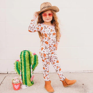 Dream Big Little Co Wild At Heart L/S Dream Set, Dream Big Little Co, Arizona, Cactus, Cactus Pajamas, cf-size-3t, cf-size-4t, cf-type-pajamas, cf-vendor-dream-big-little-co, Charcoal Checker