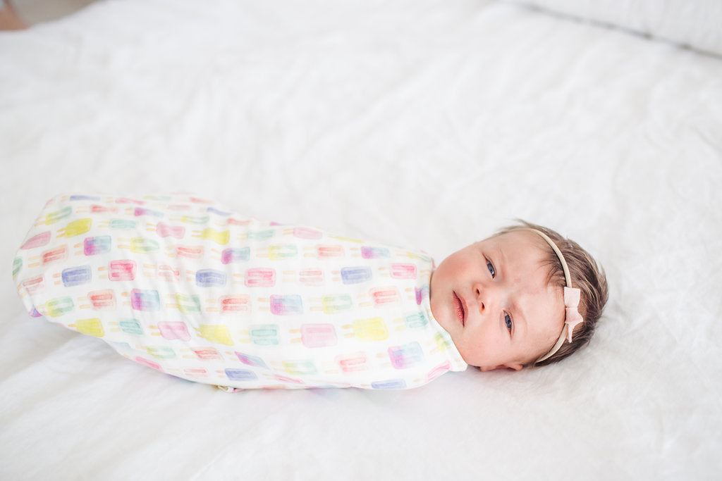 Copper Pearl Summer Knit Swaddle Blanket Basically Bows & Bowties