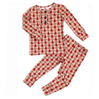Gigi and Max Francis Ruffle 2pc Pajama Set, Gigi and Max, 2pc Pajama Set, All Things Holiday, Bamboo Pajama, cf-size-24-months, cf-type-pajamas, cf-vendor-gigi-and-max, Christmas, Christmas P