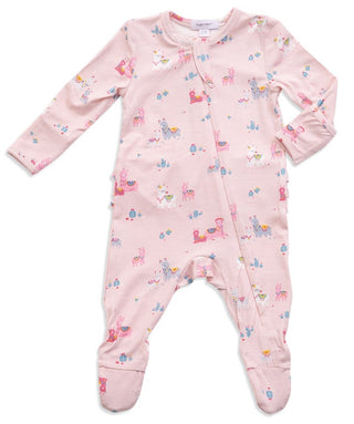 Angel Dear Pink Llama Ruffle Back Zipper Footie, Angel Dear, angel Dear, Angel dear Footie, Angel Dear Llama, Angel Dear Pink Llama, Angel Dear Pink Llama Ruffle Back Zipper Footie, Angel Dea