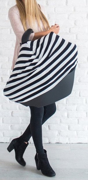 Copper Pearl Classic 5-in-1 Multi-Use Cover, Copper Pearl, All Things Holiday, Baby Shower, Black and White Stripe, Car Seat Cover, Classic Black and white Stripe, Copper Pearl, Copper Pearl 