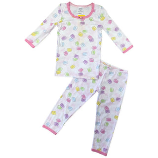 Esme Macaron 3/4 Sleeve Top & Legging Set, Esme, cf-size-3, cf-size-4, cf-type-pajama-set, cf-vendor-esme, Esme, Esme 3/4 Sleeve Top & Legging Set, Esme Macaron, esme pajama set, Esme Pajamas
