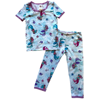 Esme Mermaid S/S Top & Cropped Legging Set, Esme, cf-size-12, cf-type-pajama-set, cf-vendor-esme, Esme, Esme Mermaid, Esme Mermaid S/S Top & Cropped Legging Set, esme pajama set, Esme Pajamas